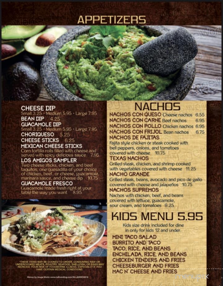 Los Amigos Mexican Restaurant - Hagerstown, MD menu_pic