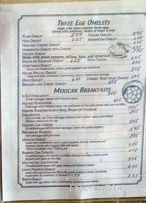 H H Family Restaurant - Lemont, IL menu_pic