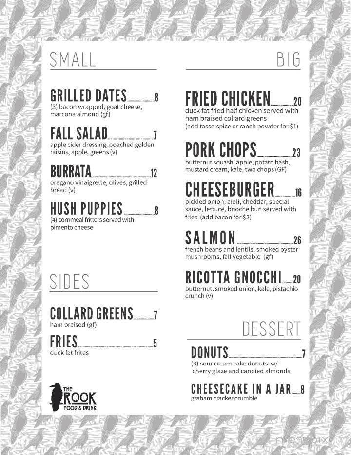 The Rook - Ithaca, NY menu_pic