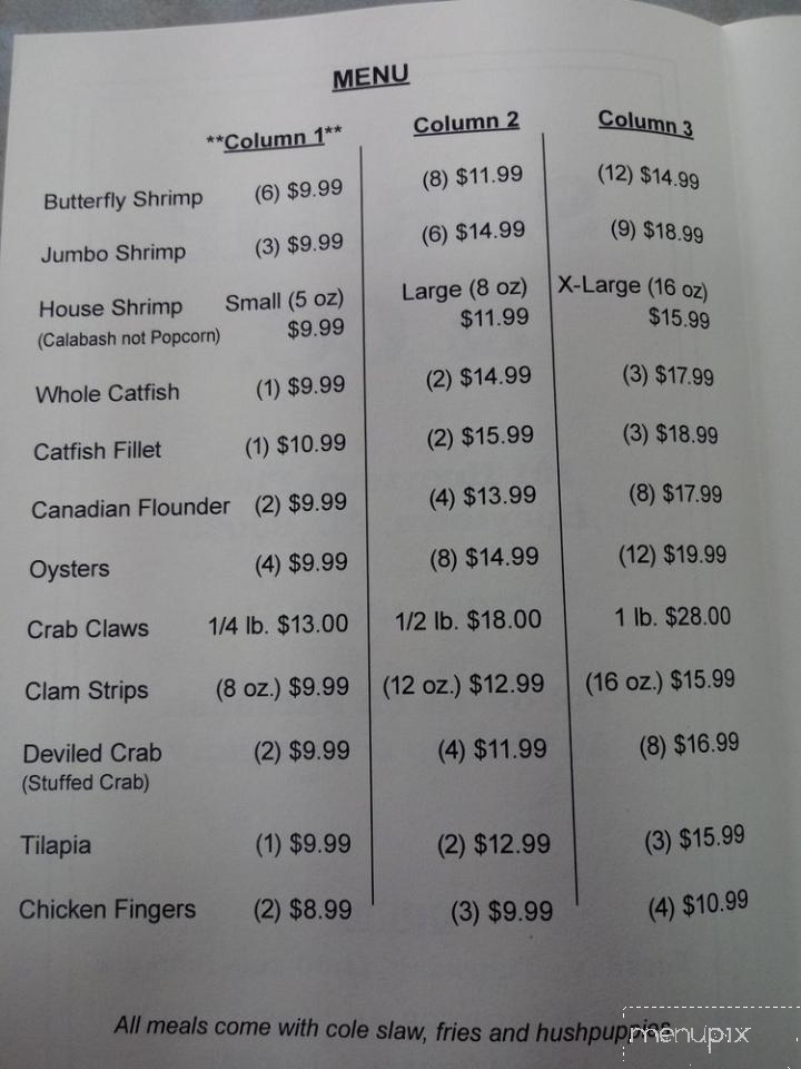 Shrimp & Co - Hueytown, AL menu_pic