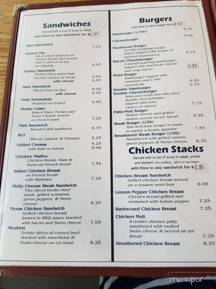 Gas Grill Family Restaurant - Knightstown, IN menu_pic