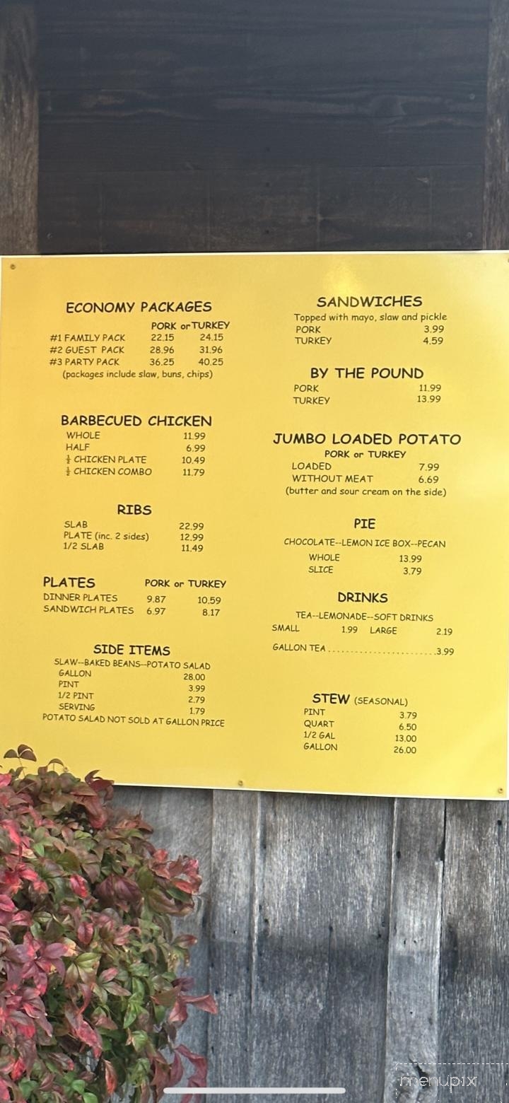 Southern Hickory Barbecue - Arab, AL menu_pic