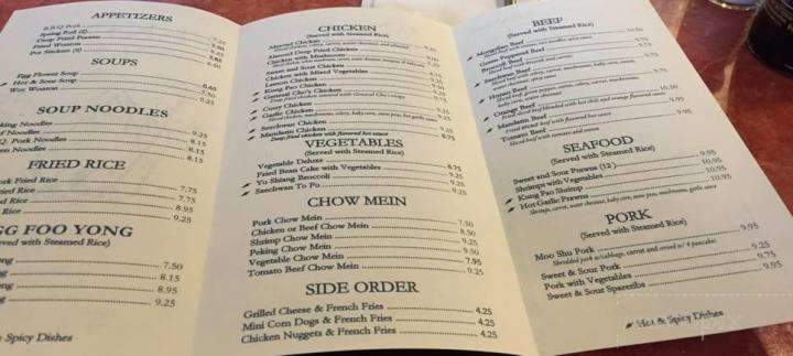 Peking Chinese Restaurant - East Wenatchee, WA menu_pic