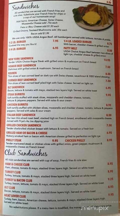 C'Mon Inn - Gages Lake, IL menu_pic