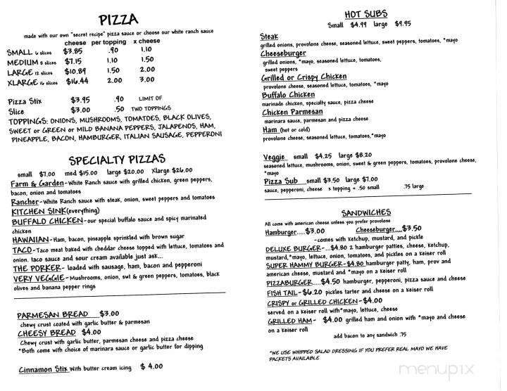 Hunt Club Pizza & Subs - Ridgeley, WV
