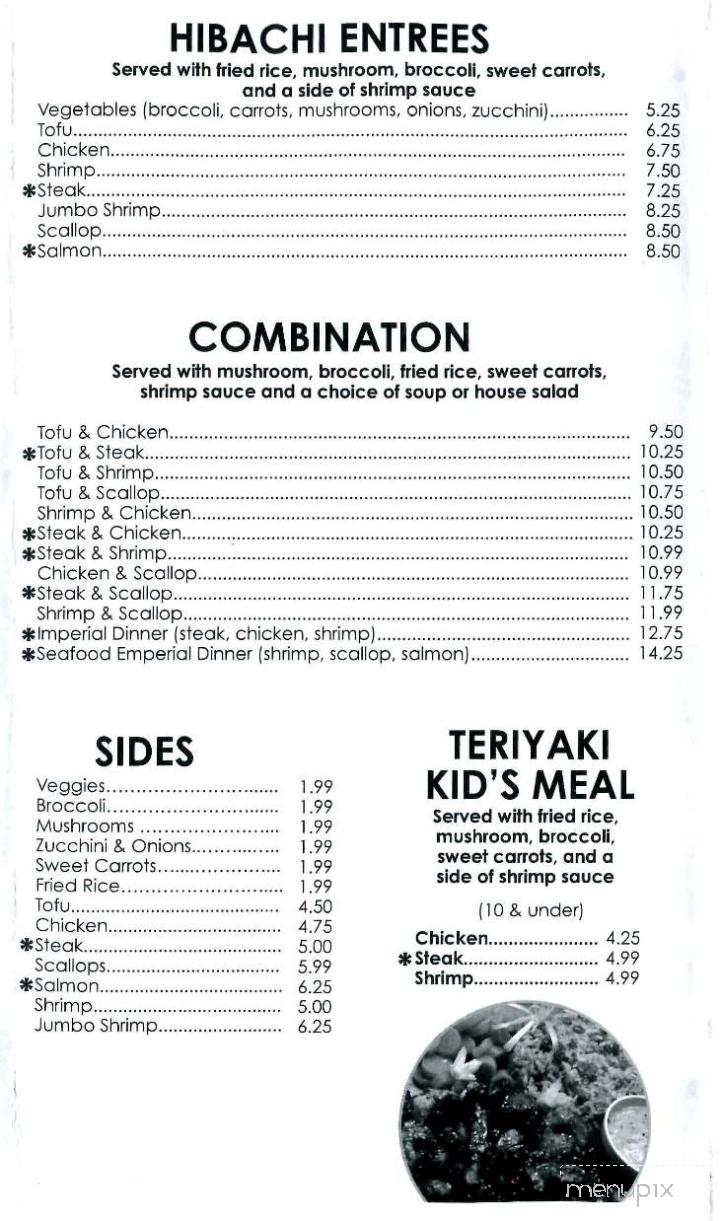 Kin 2 Kin - Morganton, NC menu_pic