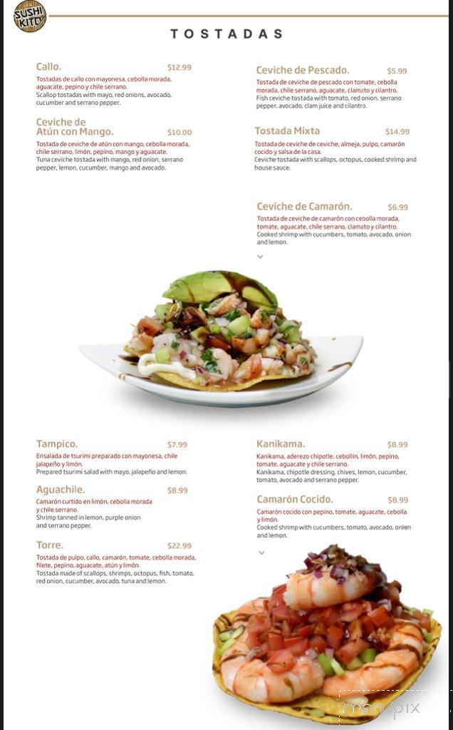 Sushi-Kito - Tucson, AZ menu_pic
