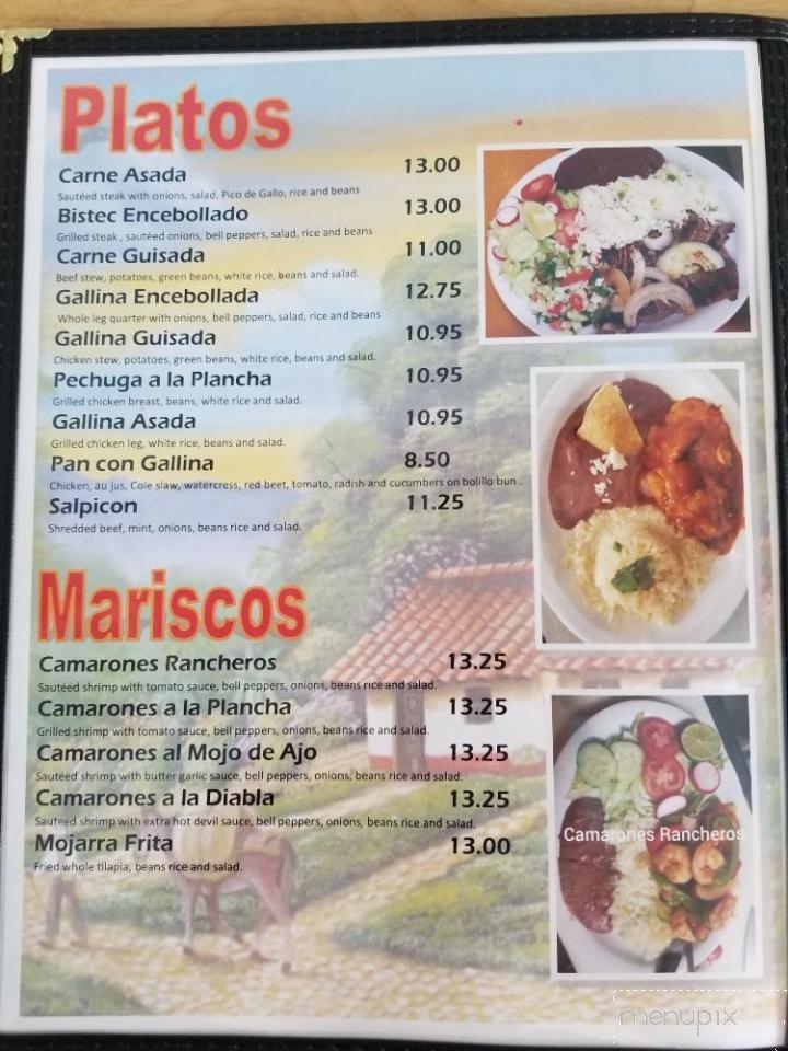 Roca Fuerte - Los Angeles, CA menu_pic