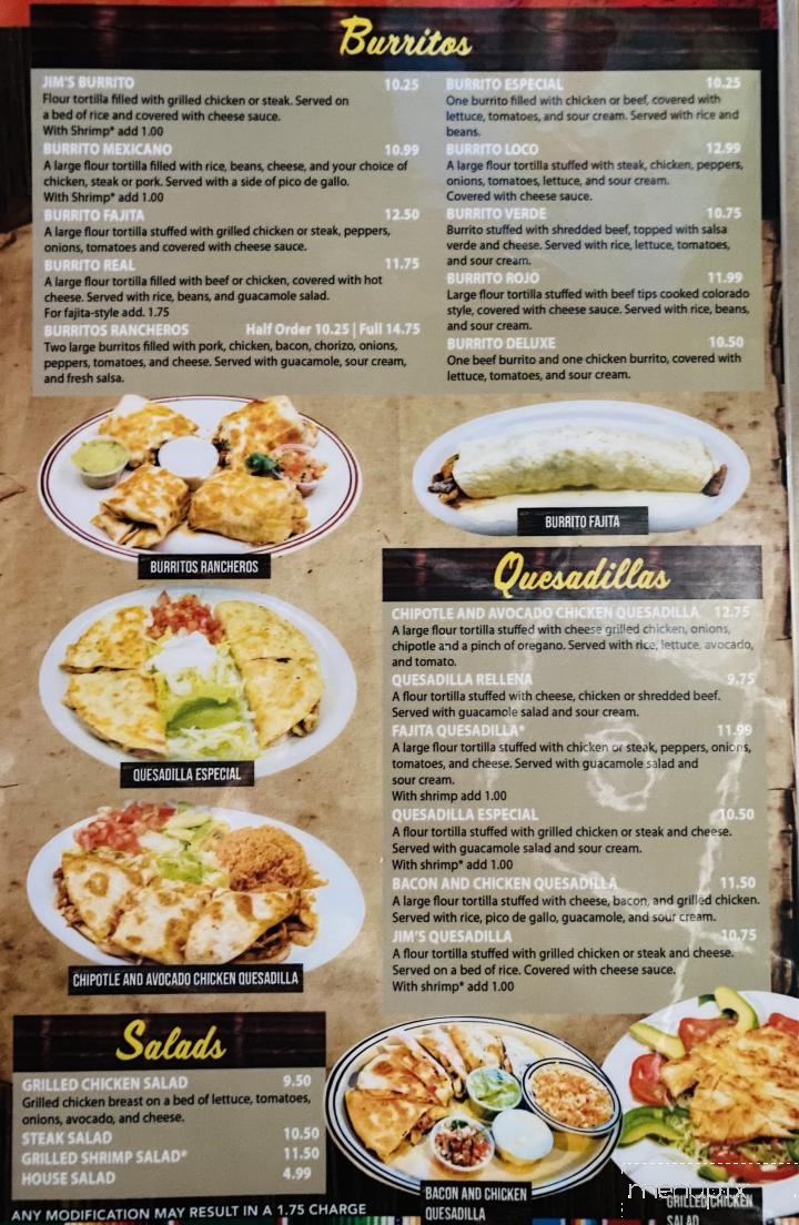 El Jardin Mexican Restaurant - Kingston Springs, TN menu_pic
