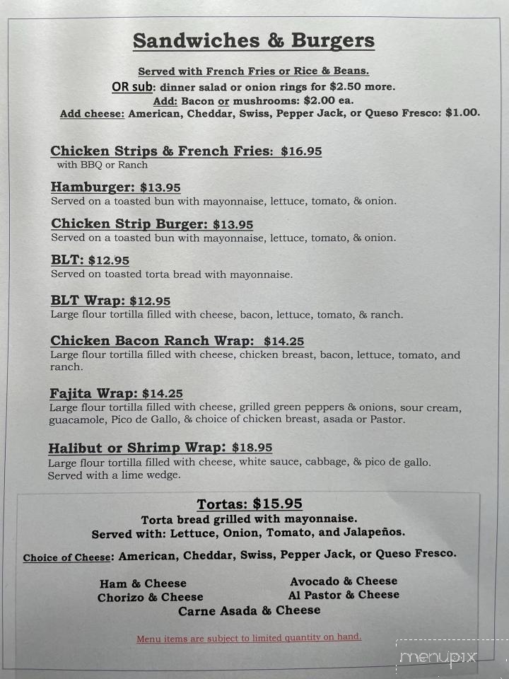 Miguel's Authentic Mexican Cuisine - Fairbanks, AK menu_pic