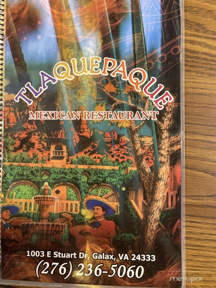Tlaquepaque Mexican Restaurant - Galax, VA menu_pic