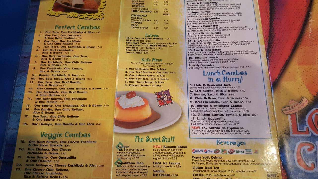 Los Cabos Mexico - Bellefontaine, OH menu_pic