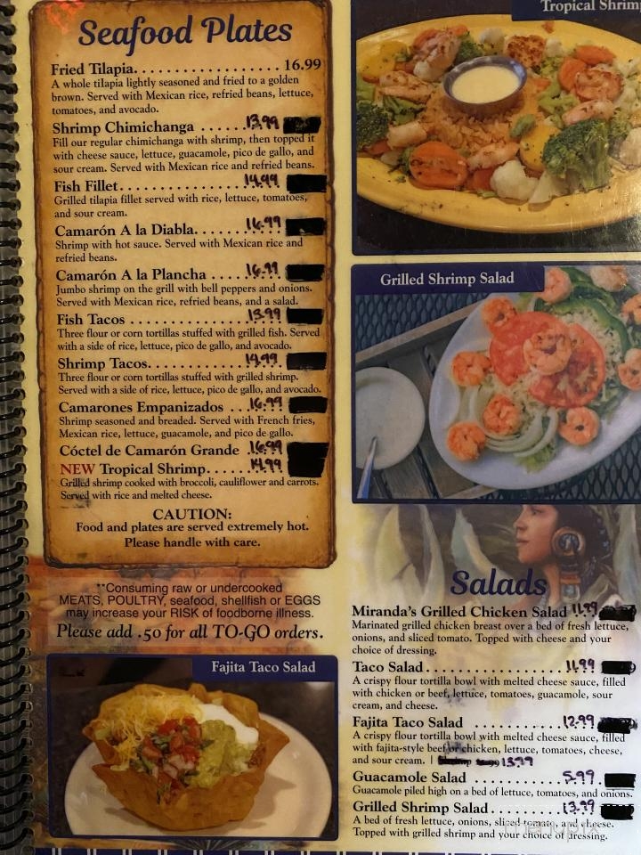 Campo Azul - Nolensville, TN menu_pic