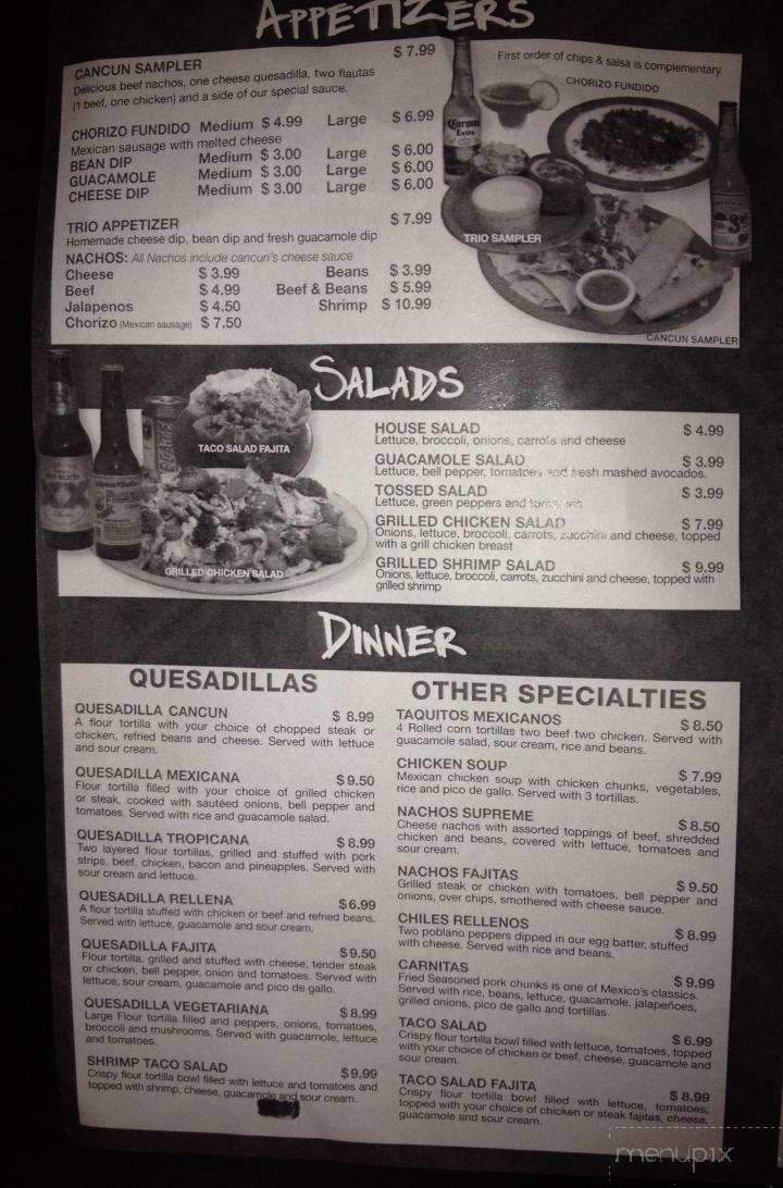 Cancun Mexican Grill - Hays, KS menu_pic