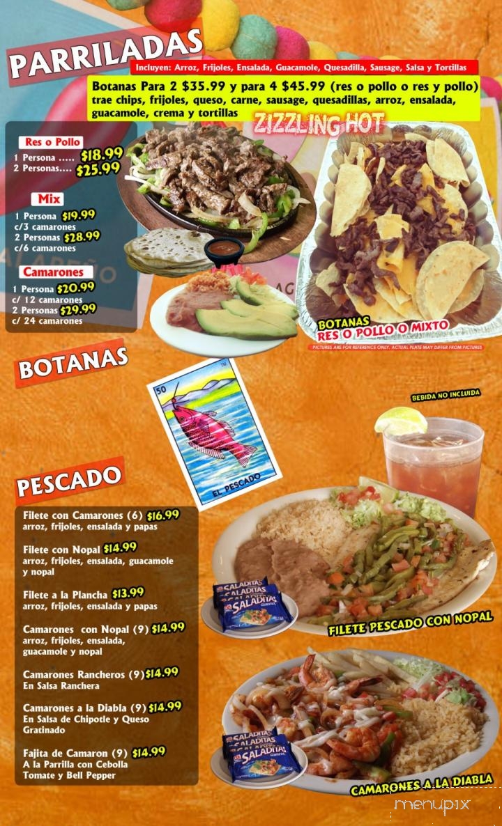 La Siberia Mexicana - McAllen, TX menu_pic
