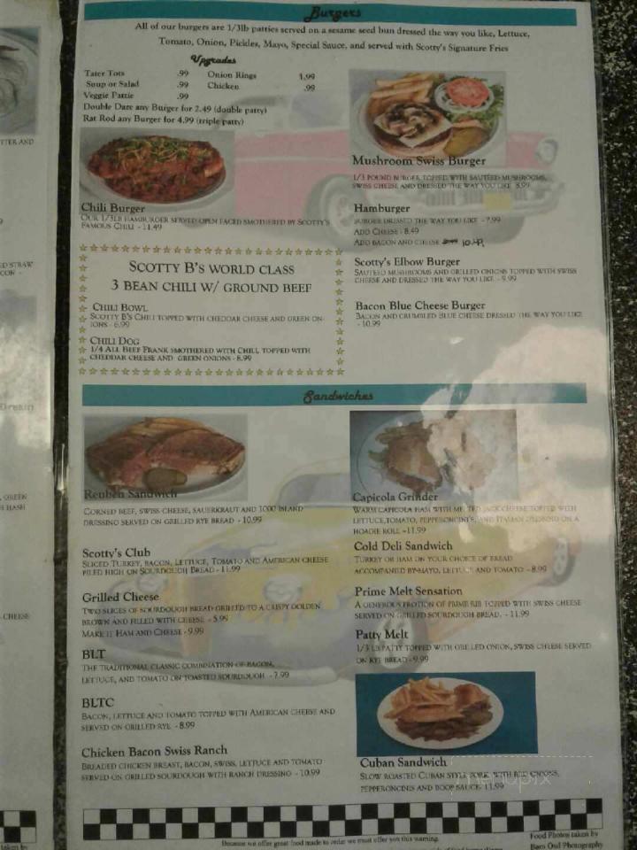 Scotty B's - Tenino, WA menu_pic