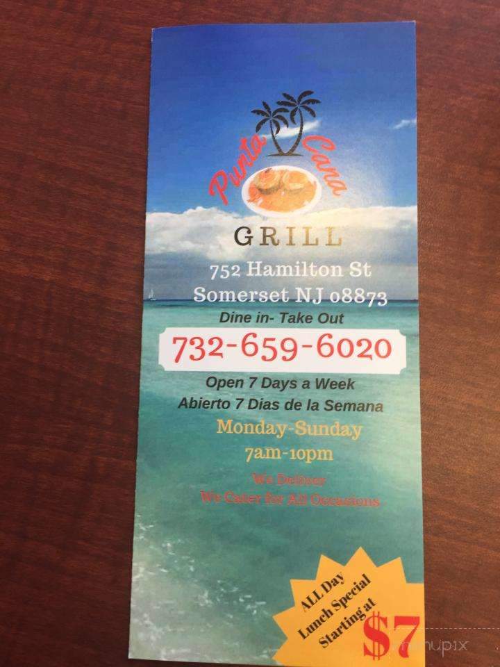 Punta Cana Grill NJ - Somerset , NJ menu_pic
