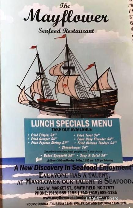 Mayflower Seafood Restaurant - Smithfield, NC menu_pic