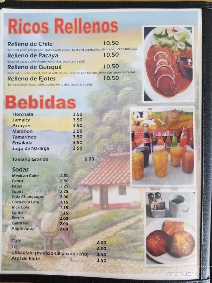 Roca Fuerte - Los Angeles, CA menu_pic