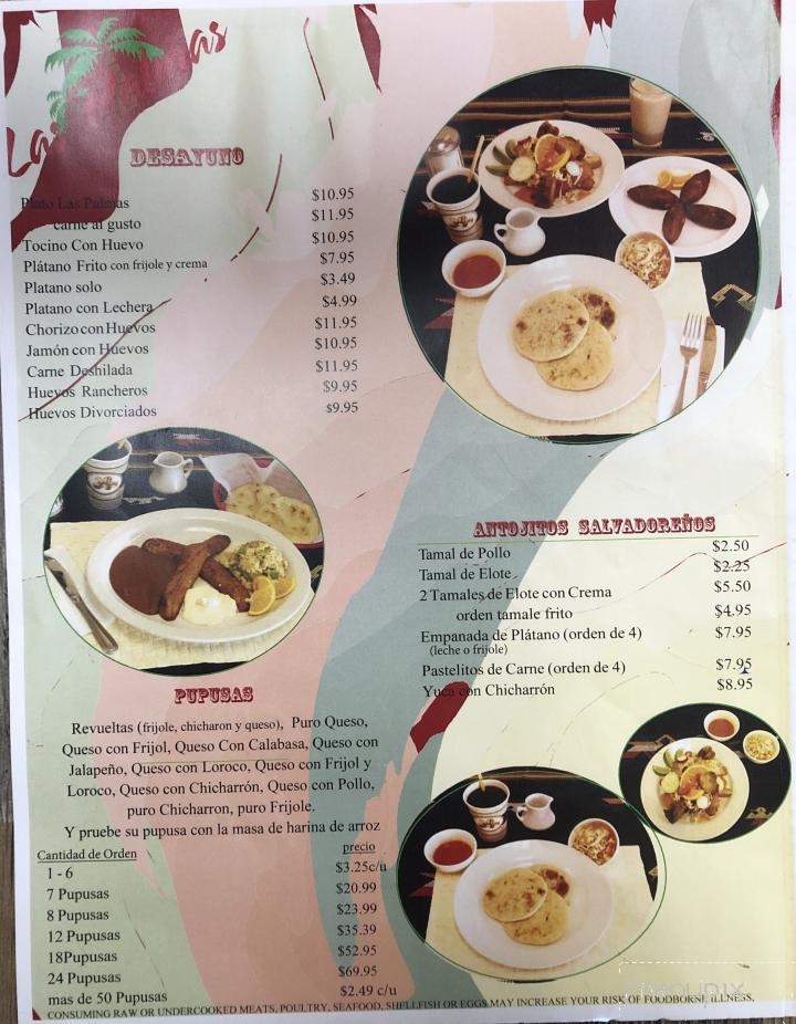 Las Palmas Restaurant Pupuseria Y - Sacramento, CA menu_pic