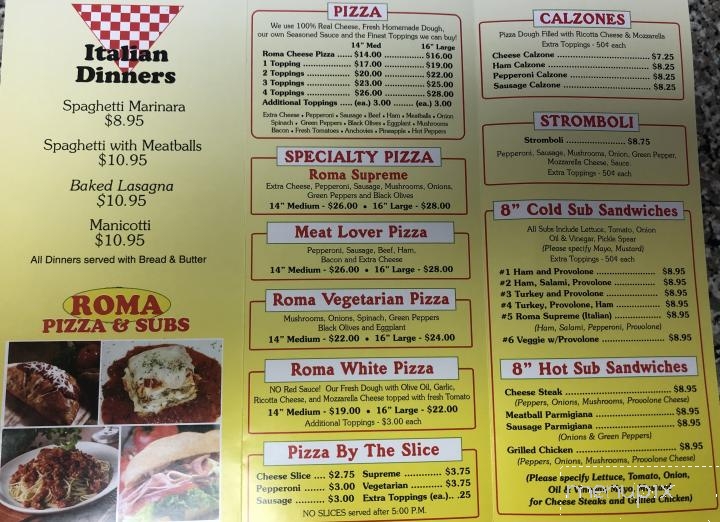 Roma Pizza & Subs - Atlantic Beach, NC