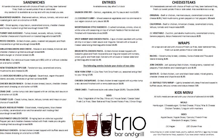 Trio Bar and Grill - Columbia, PA
