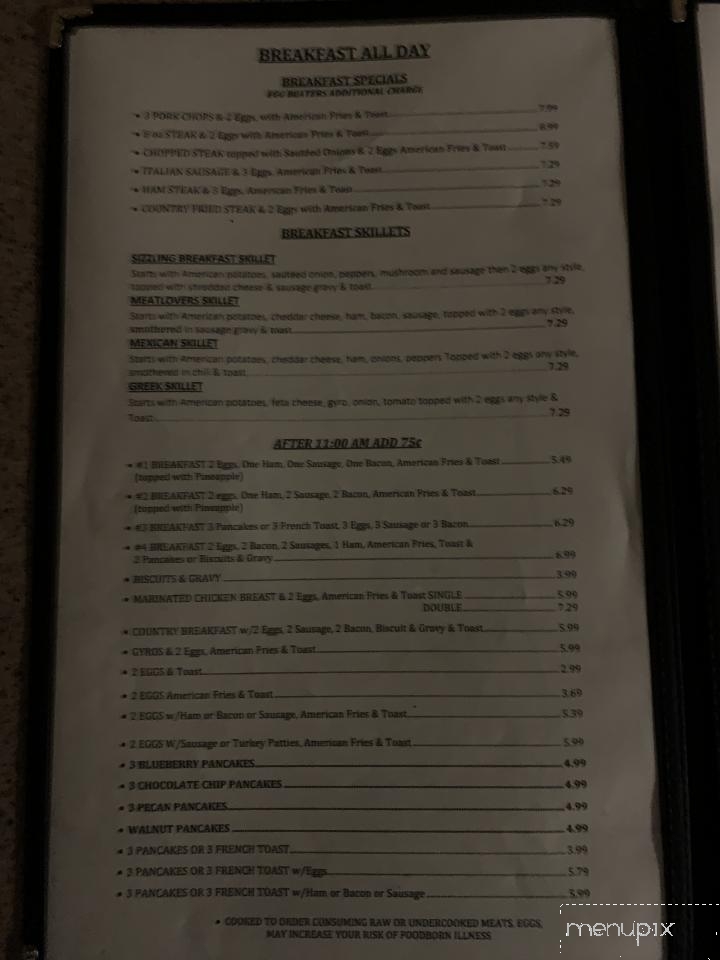 Four Korners Restaurant - Auburn Hills, MI menu_pic