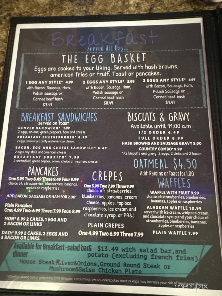 American Family Table Restaurant - Wisconsin Rapids, WI menu_pic