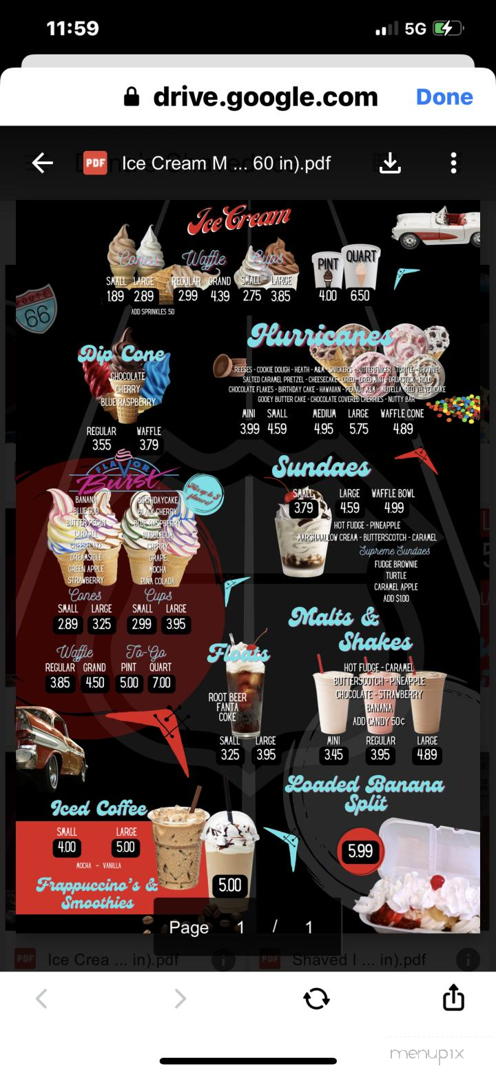 Dana's Shaved Ice - Saint Clair, MO menu_pic