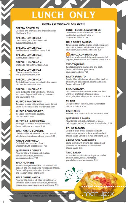 Los Magueyes - Inverness, FL menu_pic