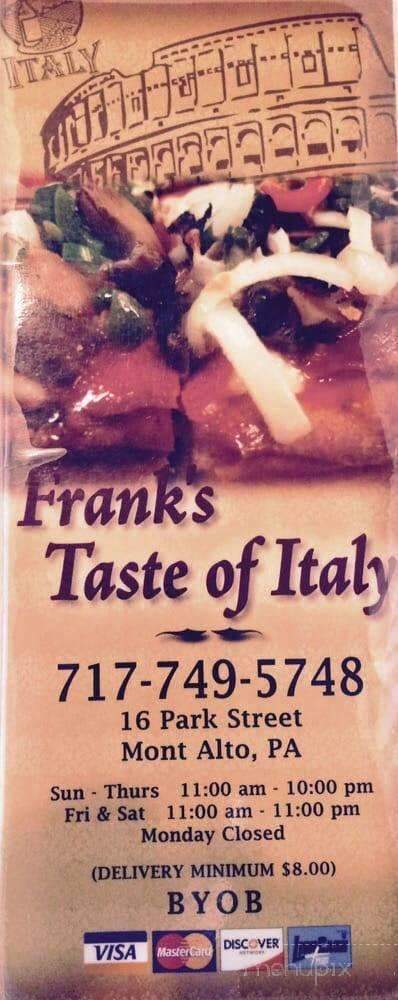 Frank's Taste of Italy - Mont Alto, PA