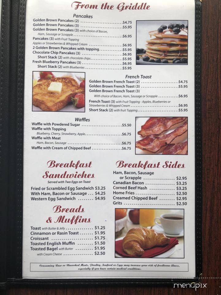West Manchester Diner - York, PA menu_pic
