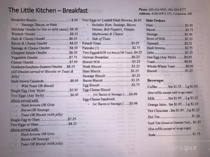Little Kitchen - Columbus, MS menu_pic