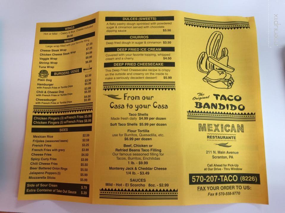 Taco Bandido Mexican Restaurant - Scranton, PA