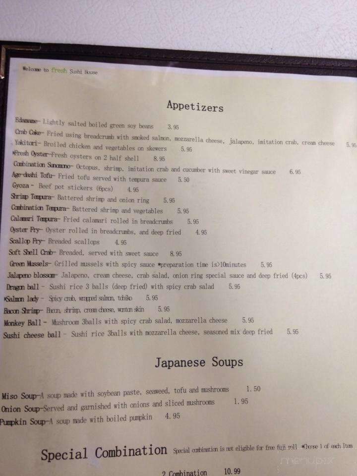 Sushi House - Broken Arrow, OK menu_pic