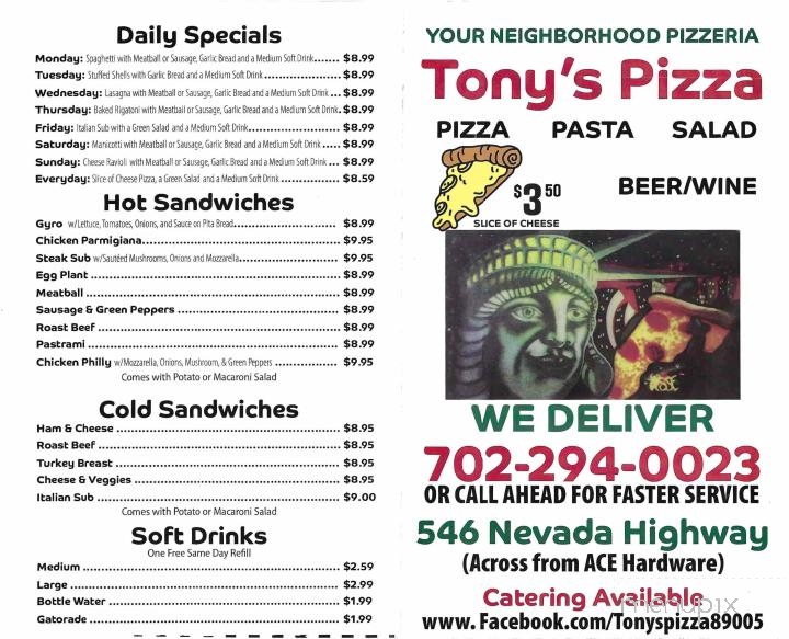 Tony's Pizza - Boulder City, NV