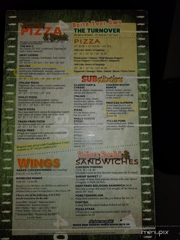 Snack Bar - Crooksville, OH menu_pic