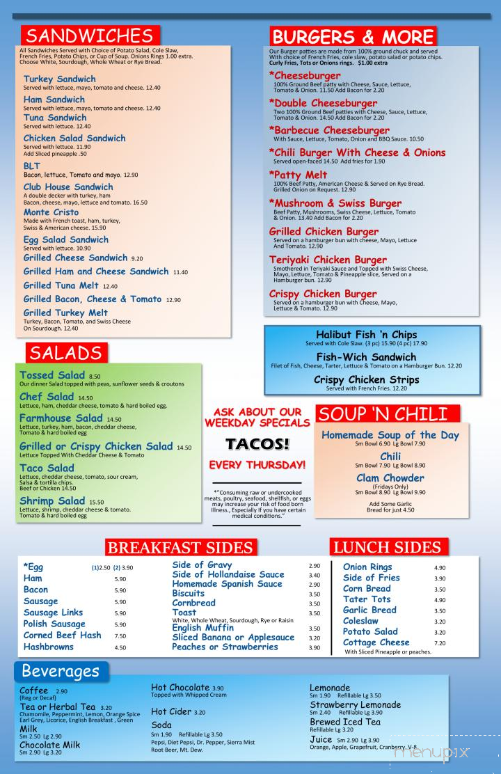 Pancake House - Longview, WA menu_pic