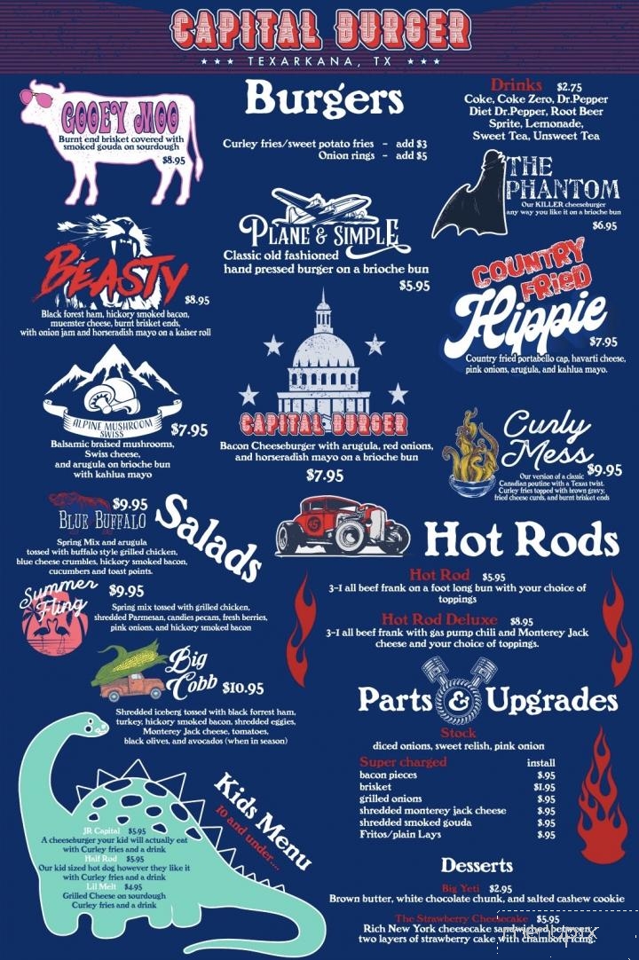 Capital Burger - Texarkana, TX menu_pic