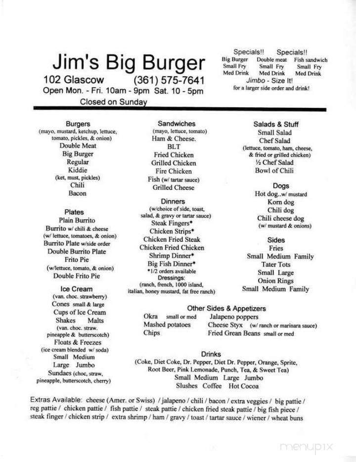 Jim's Big Burger - Victoria, TX