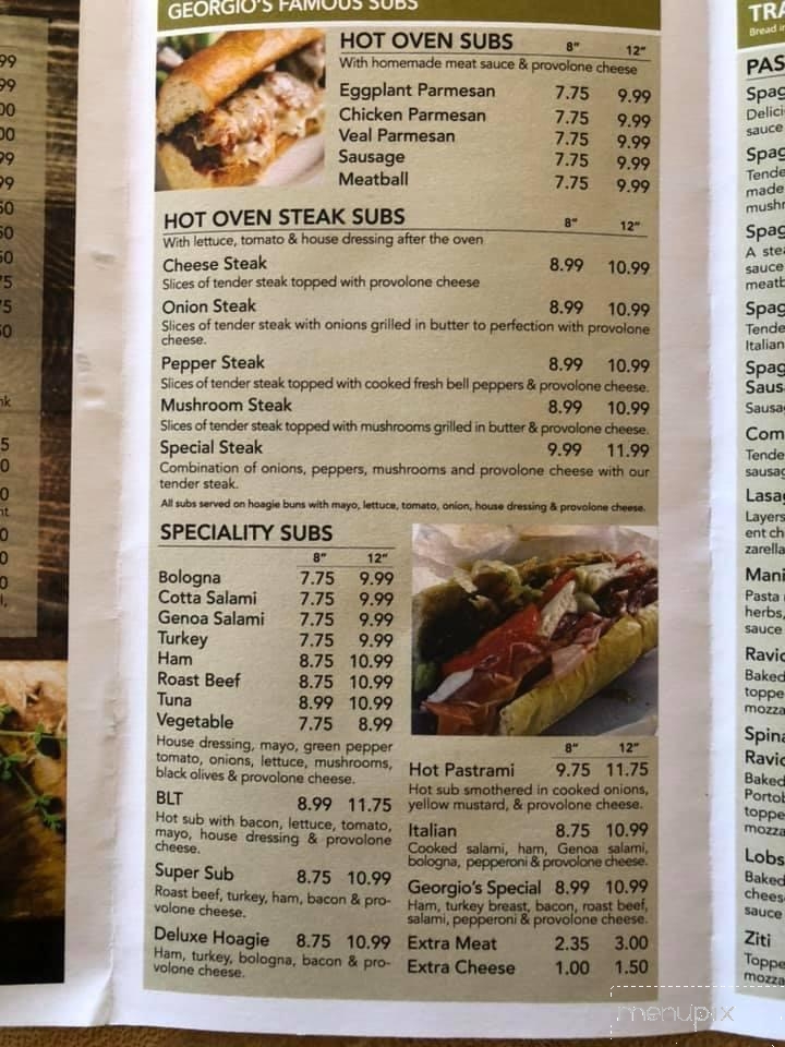 Georgio's II Famous Pizza - Shaw AFB, SC menu_pic