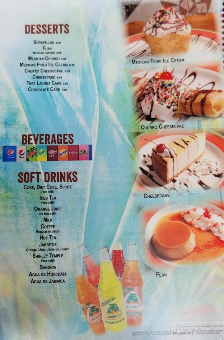 Mexico Viejo - Taylorsville, NC menu_pic
