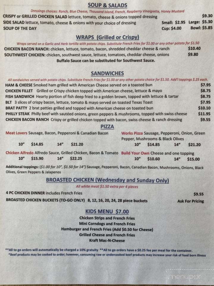 Bean City Bar & Grill - New London, WI menu_pic