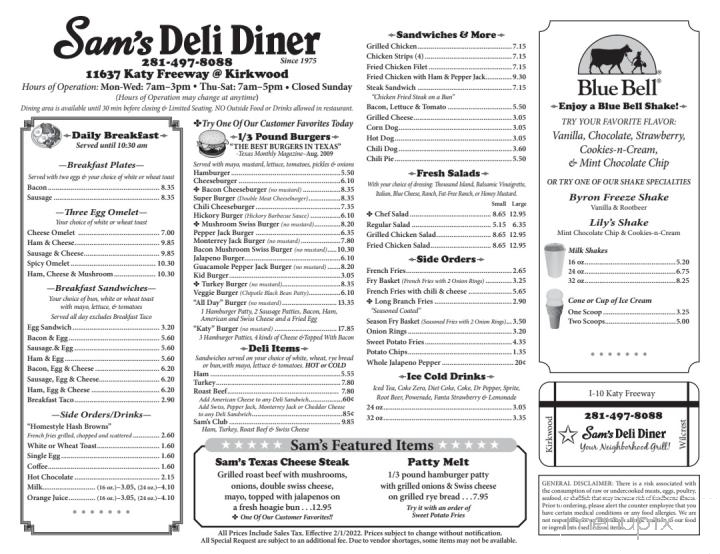 Sam's Deli-Diner - Houston, TX