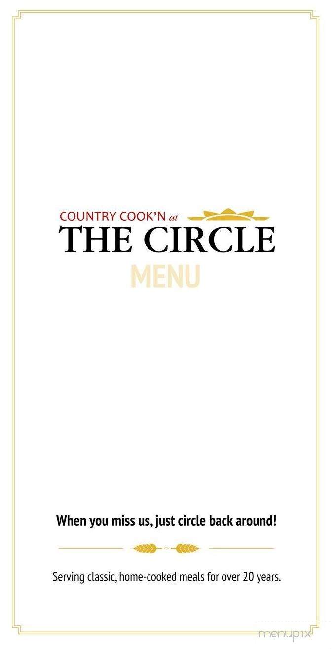Circle Restaurant - Epsom, NH menu_pic