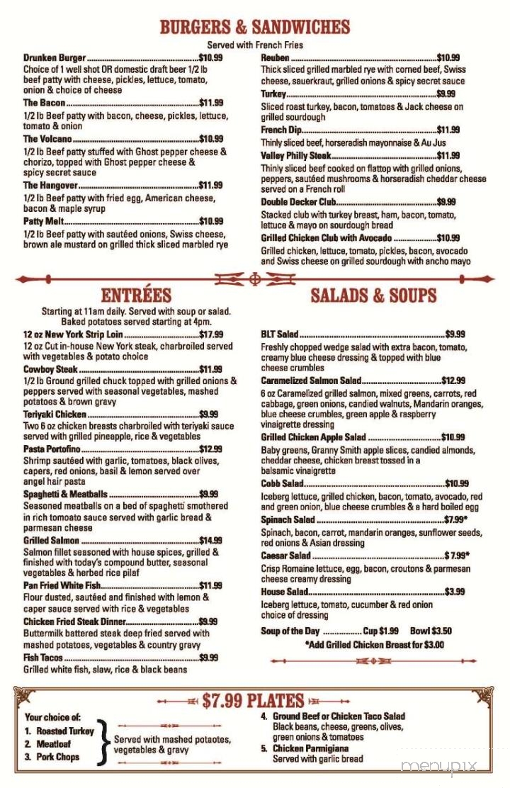 Sharkey's Casino - Gardnerville, NV menu_pic