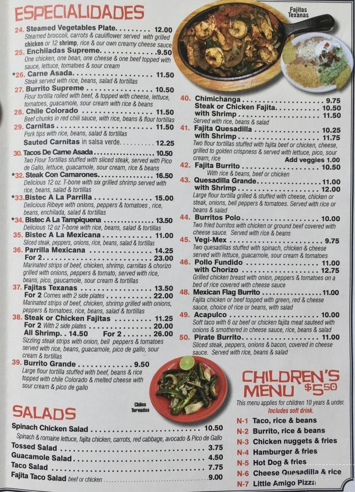 Cinco Amigos - Loudon, TN menu_pic