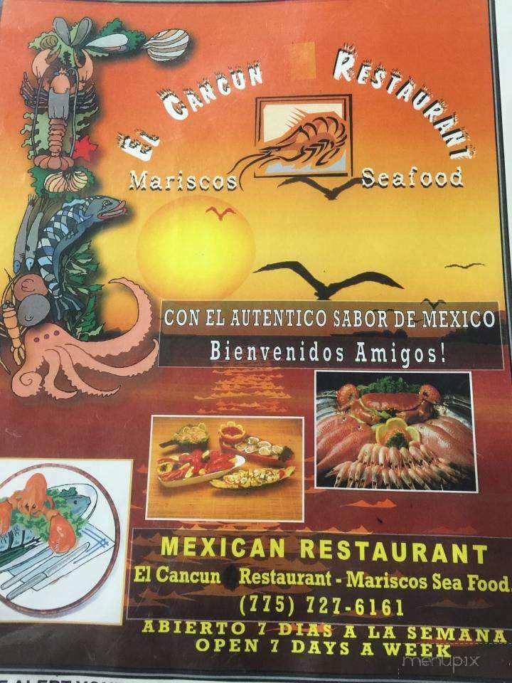 El Cancun Restaurant - Pahrump, NV menu_pic