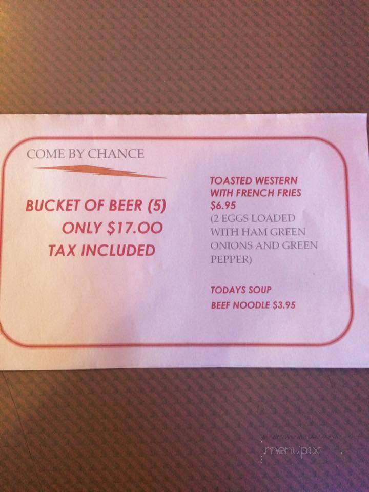 Come By Chance - Hamilton, ON menu_pic
