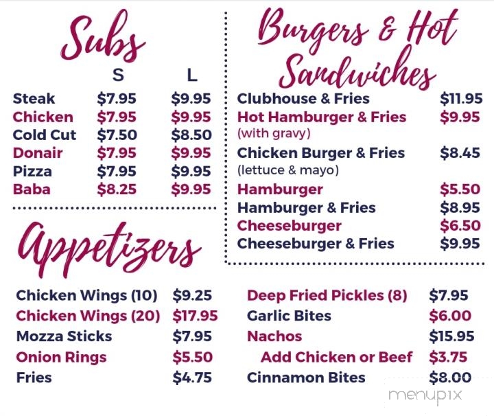 Passage Pizza - Eastern Passage, NS menu_pic